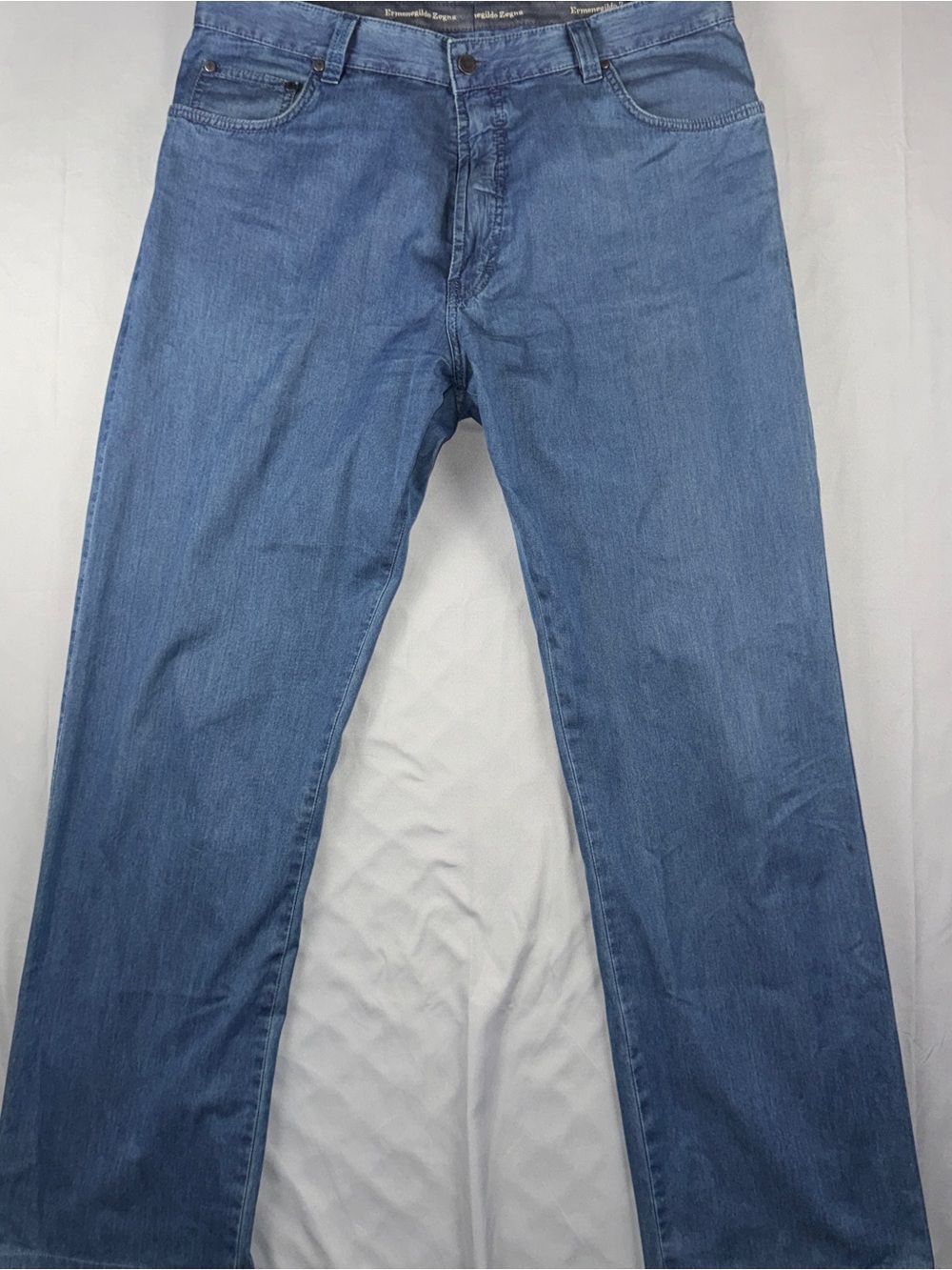 Ermenegildo Zegna Jeans Mens 38 Blue Medium Wash Straight Denim Made In Italy